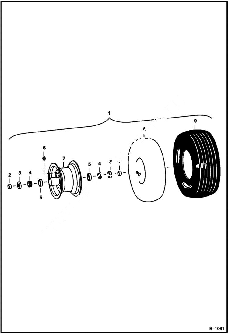 Схема запчастей Bobcat GRADER - GRADER (Caster Wheel) Loader