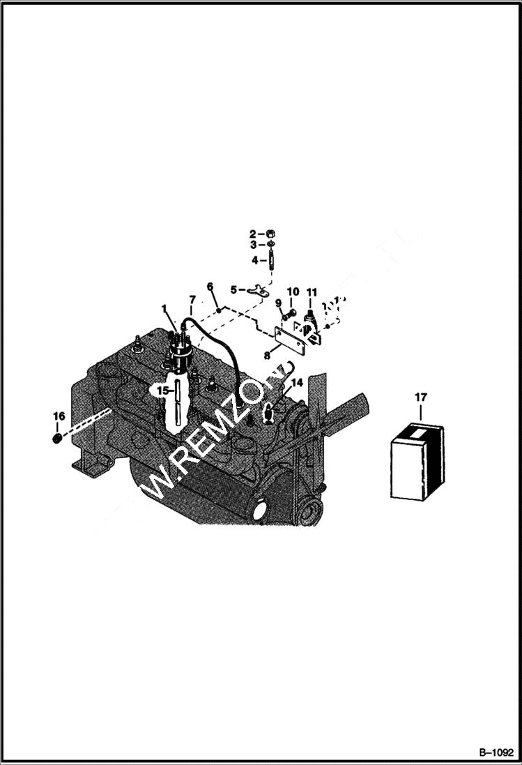 Схема запчастей Bobcat 900s - IGNITION SYSTEM (Continental) POWER UNIT