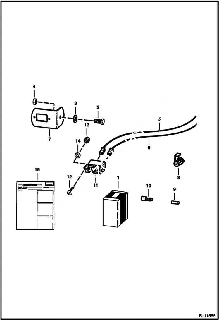 Схема запчастей Bobcat 400s - HOURMETER KIT ACCESSORIES & OPTIONS