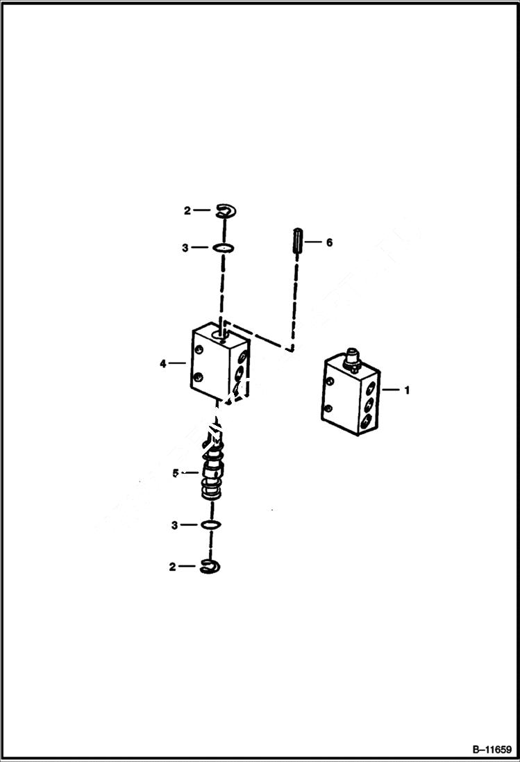 Схема запчастей Bobcat Articulated Loaders - 2-SPEED VALVE (S/N 12001 & Above) HYDROSTATIC SYSTEM