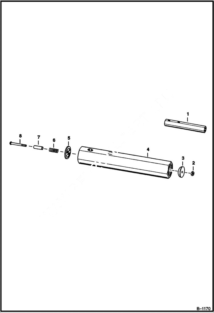 Схема запчастей Bobcat 600s - CLUTCH PRESSURE RELIEF VALVE HYDRAULIC SYSTEM