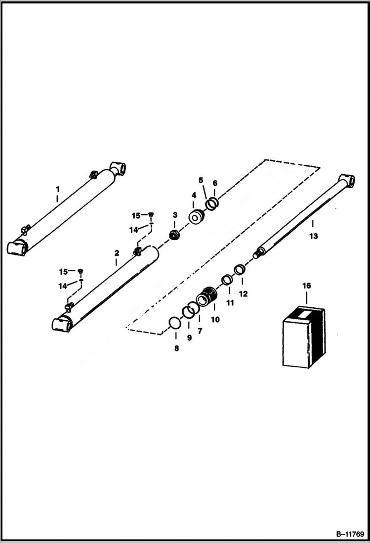 Схема запчастей Bobcat 3 POINT HITCH - 3 POINT HITCH (Cylinder) Loader