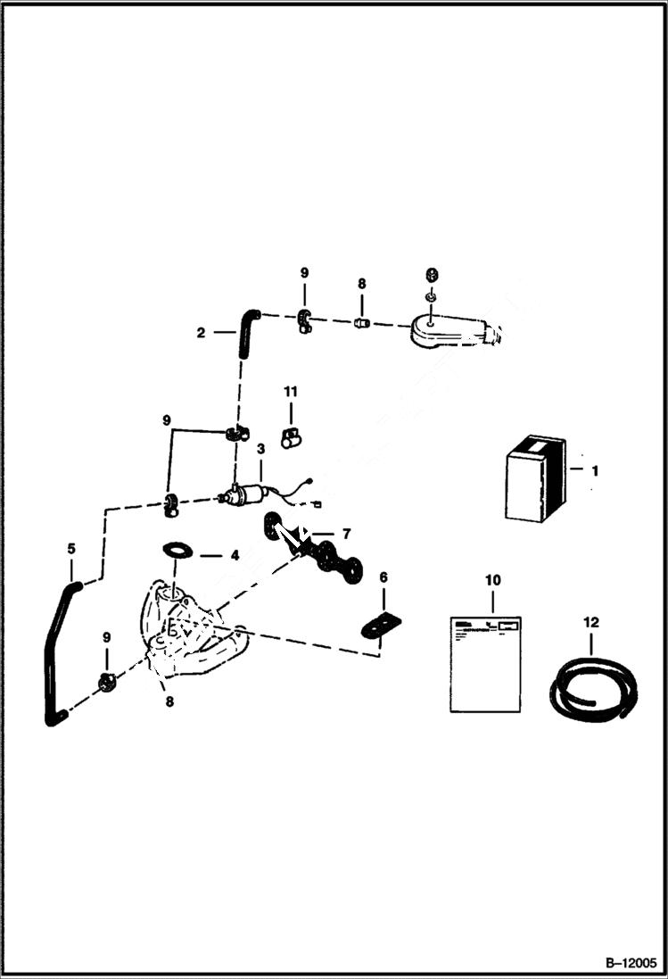 Схема запчастей Bobcat 600s - ANTI-DIESEL KIT (S/N 27841 & Below) ACCESSORIES & OPTIONS