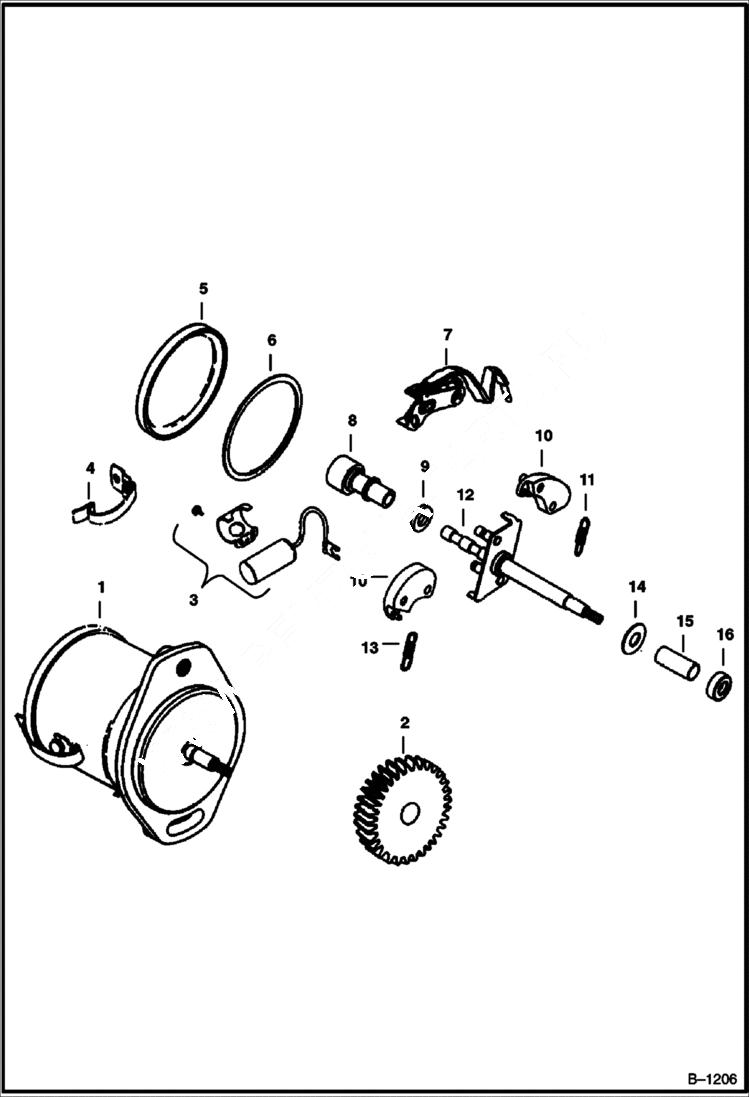 Схема запчастей Bobcat 400s - DISTRIBUTOR POWER UNIT