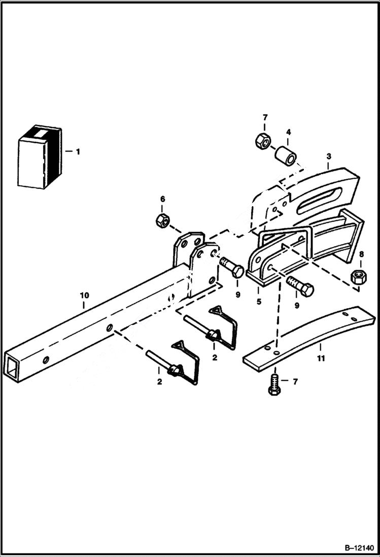 Схема запчастей Bobcat TRENCHERS - TRENCHER (Trench Cleaner) (LT102 All S/Ns) (MX102 All S/Ns) Loader