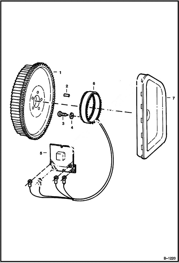 Схема запчастей Bobcat 600s - FLYWHEEL ALTERNATORS Wisconsin 1 Section ELECTRICAL SYSTEM