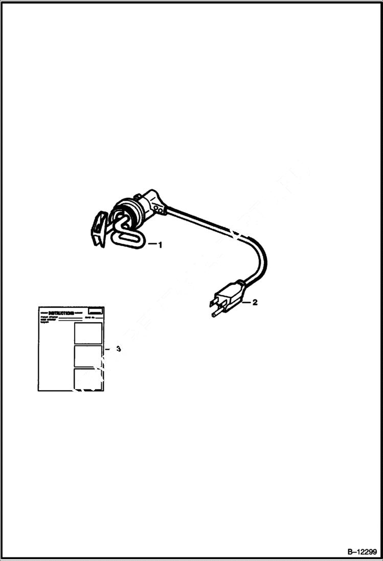 Схема запчастей Bobcat Articulated Loaders - BLOCK HEATER (Engine) ACCESSORIES & OPTIONS