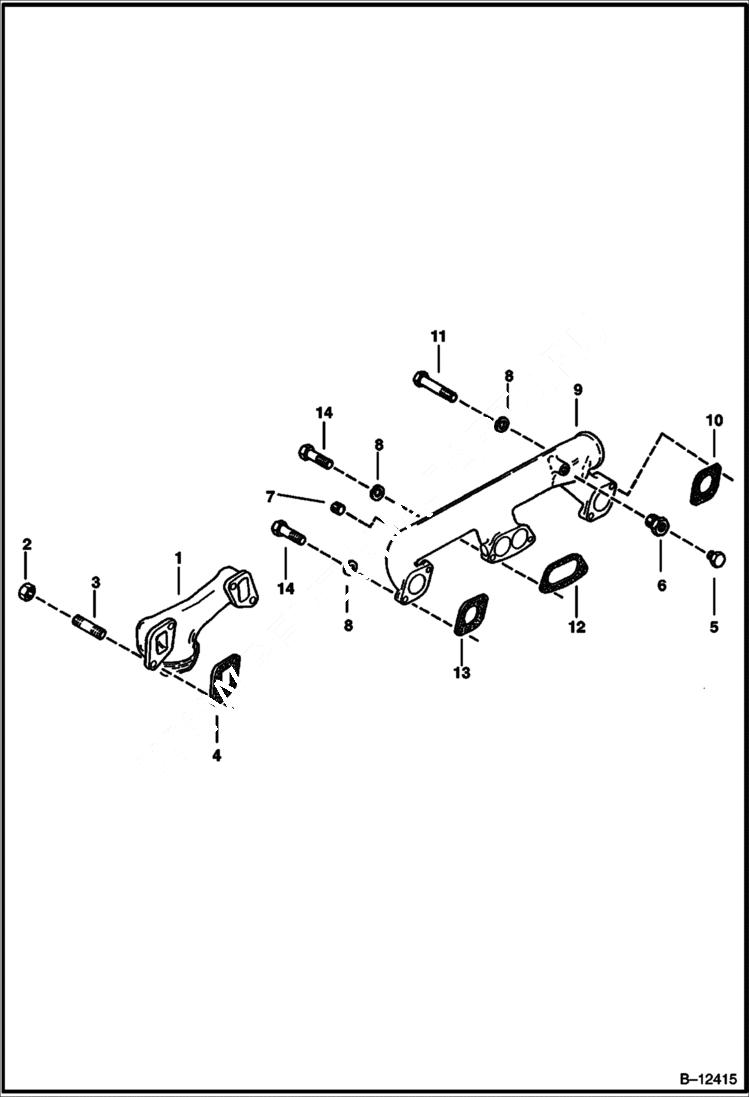 Схема запчастей Bobcat Articulated Loaders - MANIFOLDS POWER UNIT