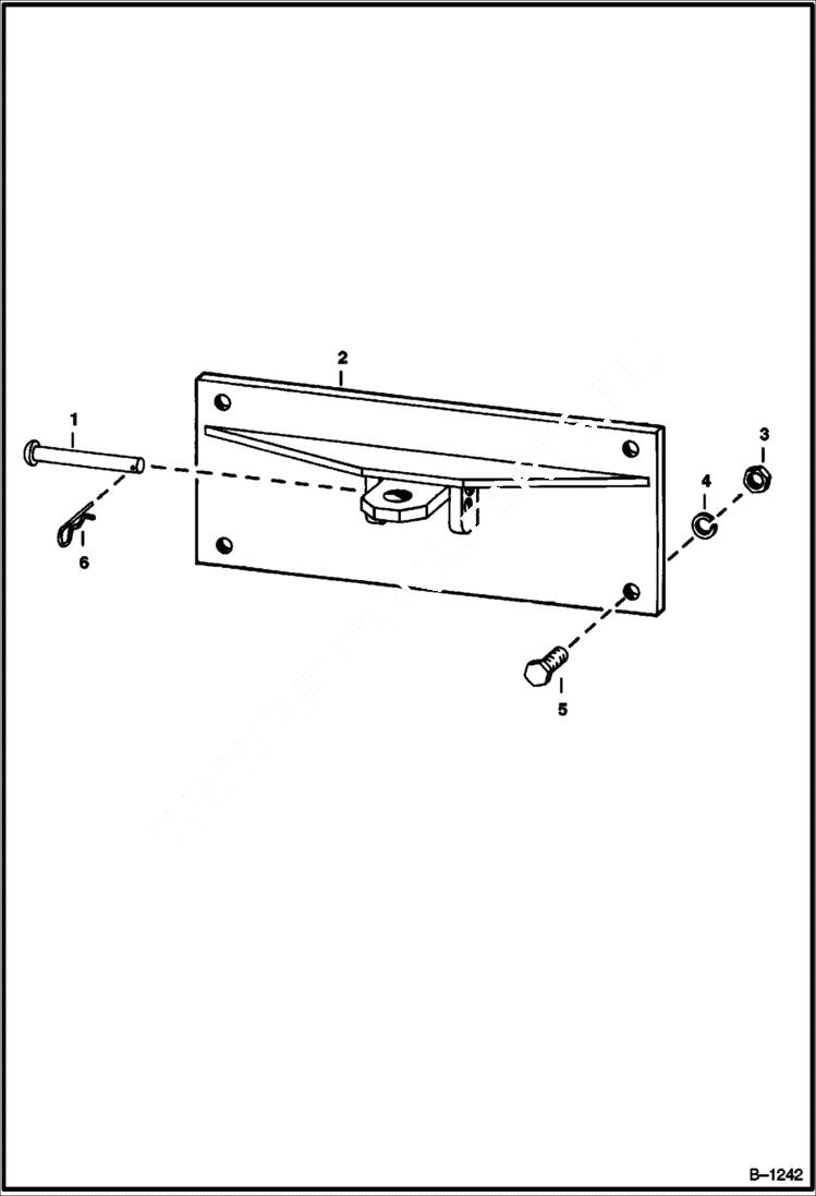 Схема запчастей Bobcat 600s - FOLD AWAY DRAWBAR ACCESSORIES & OPTIONS