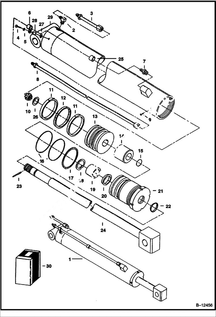 Схема запчастей Bobcat BACKHOE - BACKHOE (Extendable Dipper) (Extendable Cylinder) 913 BACKHOE