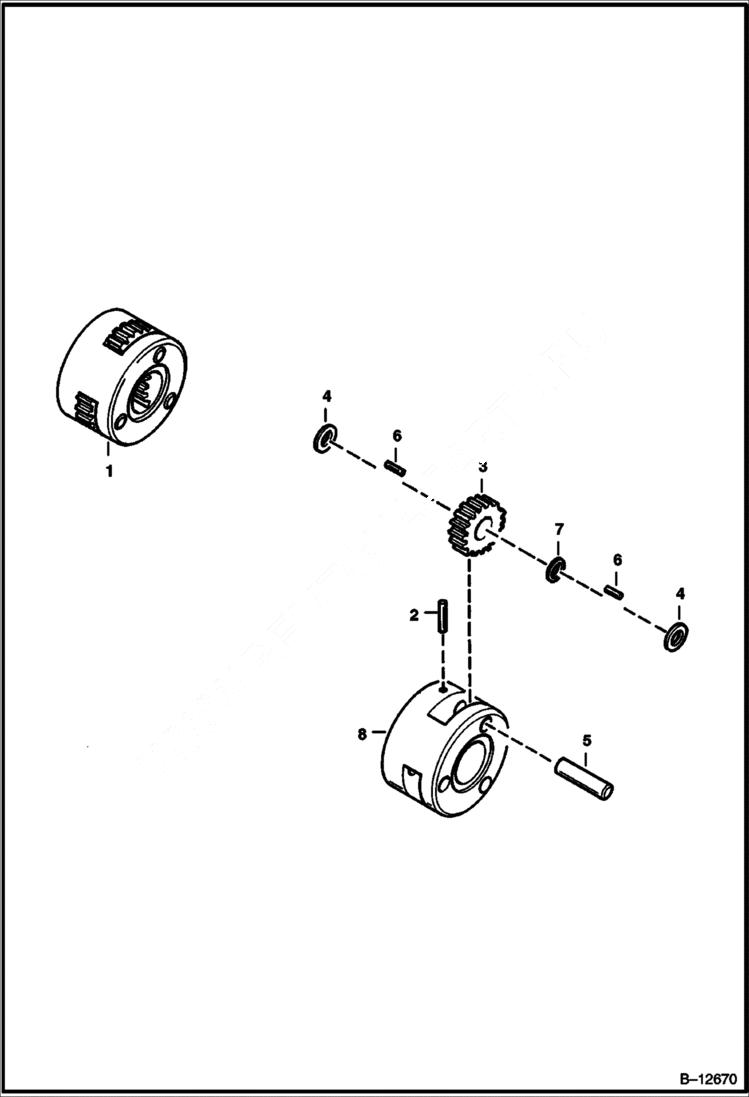 Схема запчастей Bobcat TRENCHERS - TRENCHER (Carrier Assy) (LT305) Loader