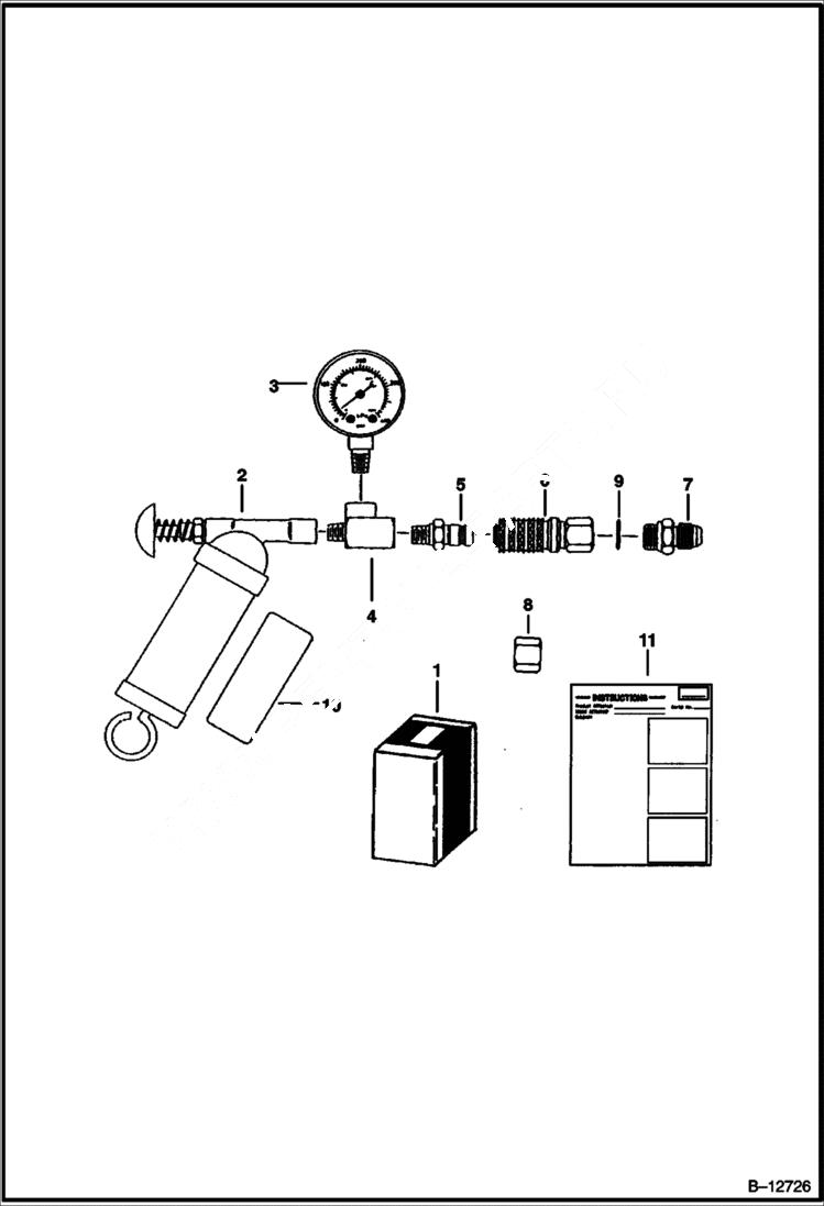 Схема запчастей Bobcat Articulated Loaders - BRAKE RELEASE KIT ACCESSORIES & OPTIONS