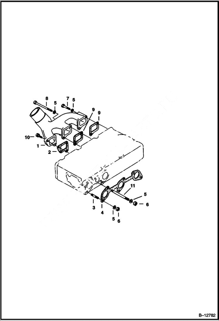 Схема запчастей Bobcat 220 - MANIFOLDS POWER UNIT