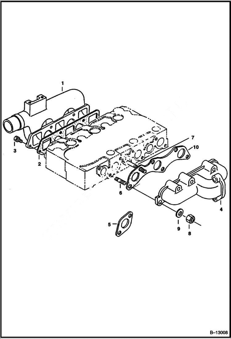 Схема запчастей Bobcat 325 - MANIFOLDS POWER UNIT