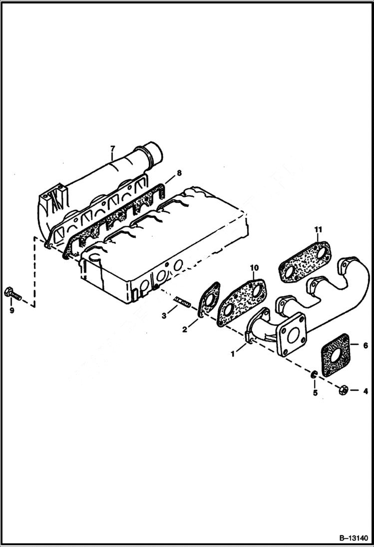 Схема запчастей Bobcat 700s - MANIFOLDS POWER UNIT