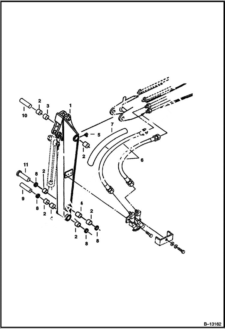 Схема запчастей Bobcat 220 - LONG ARM OPTION ACCESSORIES & OPTIONS