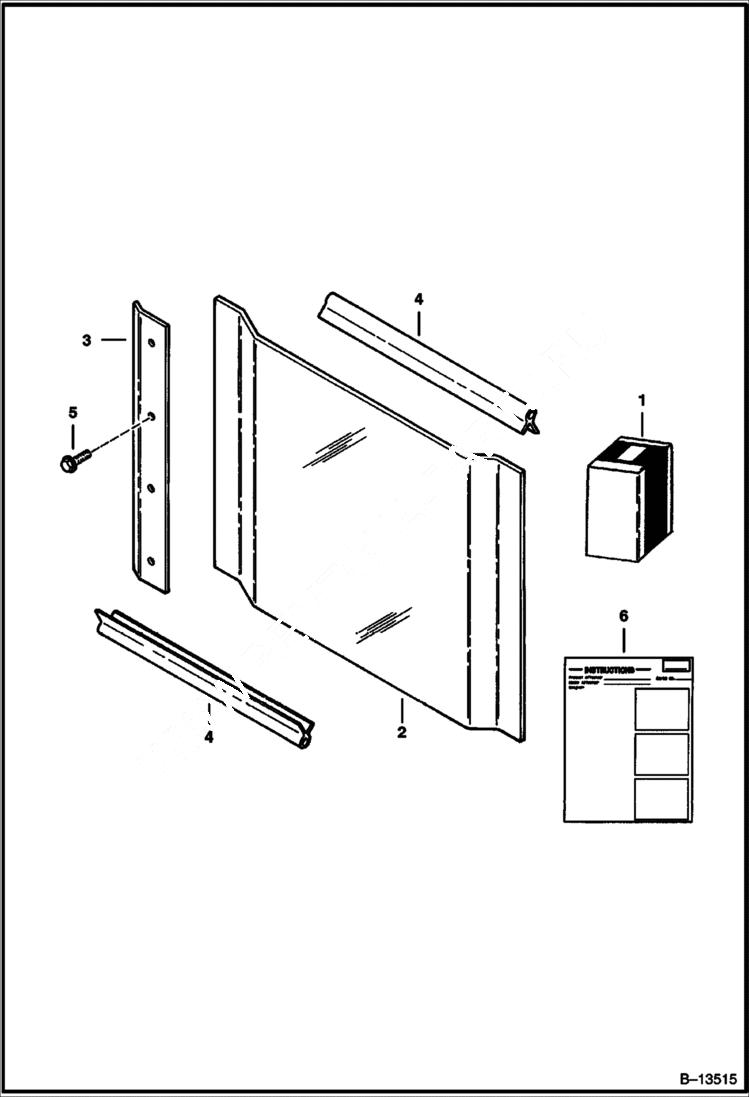 Схема запчастей Bobcat Articulated Loaders - WINDSHIELD KIT ACCESSORIES & OPTIONS