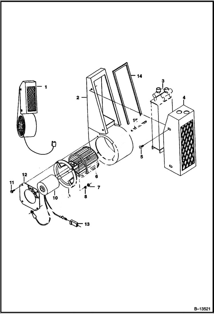 Схема запчастей Bobcat 700s - HEATER ACCESSORIES & OPTIONS