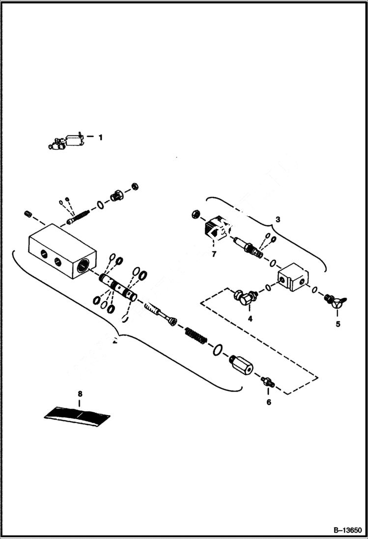 Схема запчастей Bobcat BREAKERS - BREAKER (Flow Diverter Valve) Loader