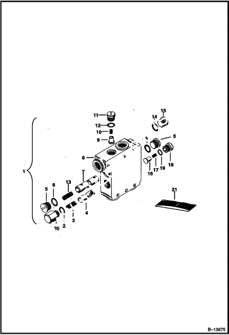 Схема запчастей Bobcat Articulated Loaders - BUCKET POSITION VALVE ACCESSORIES & OPTIONS