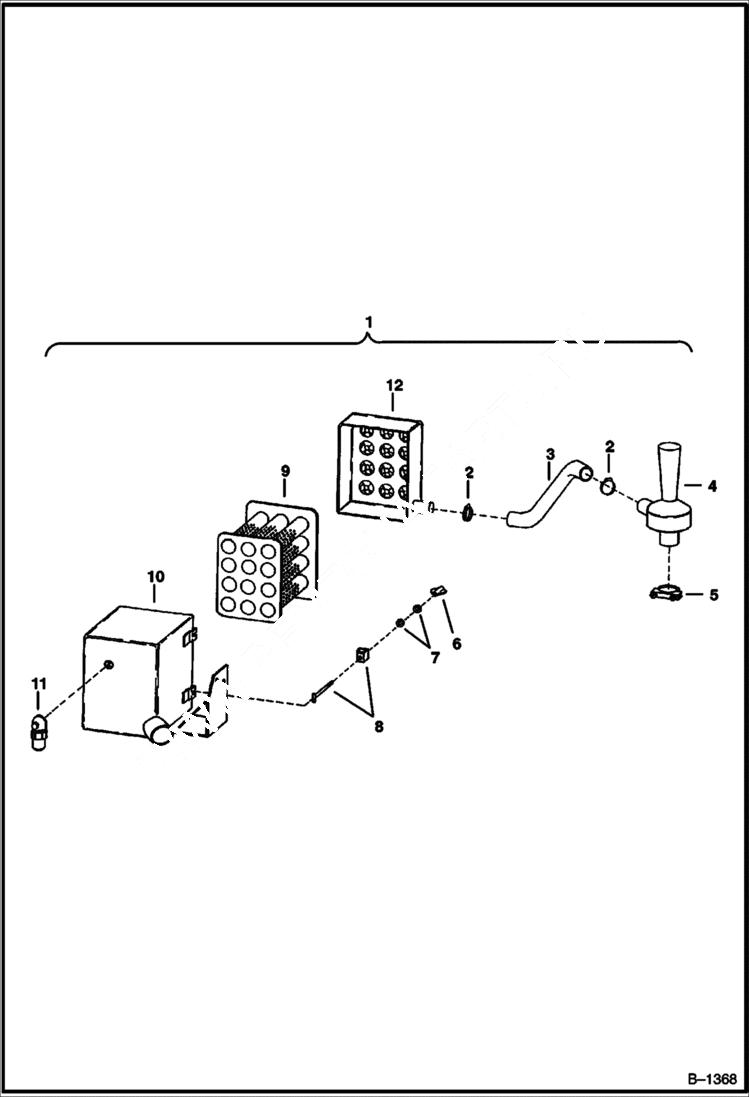 Схема запчастей Bobcat 900s - AIR CLEANER (Farr) ACCESSORIES & OPTIONS