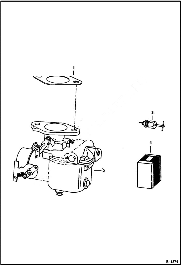 Схема запчастей Bobcat 900s - CARBURETOR (Continental) POWER UNIT