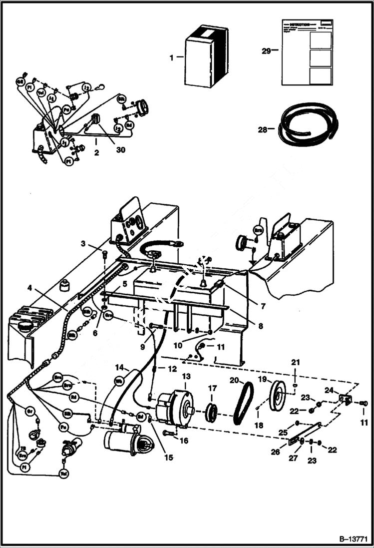 Схема запчастей Bobcat 600s - ALTERNATOR KIT ACCESSORIES & OPTIONS