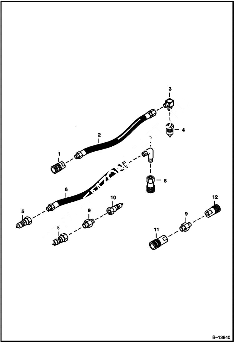 Схема запчастей Bobcat PLANERS - PLANER (Hose Conversion) (843H to 853H) Loader