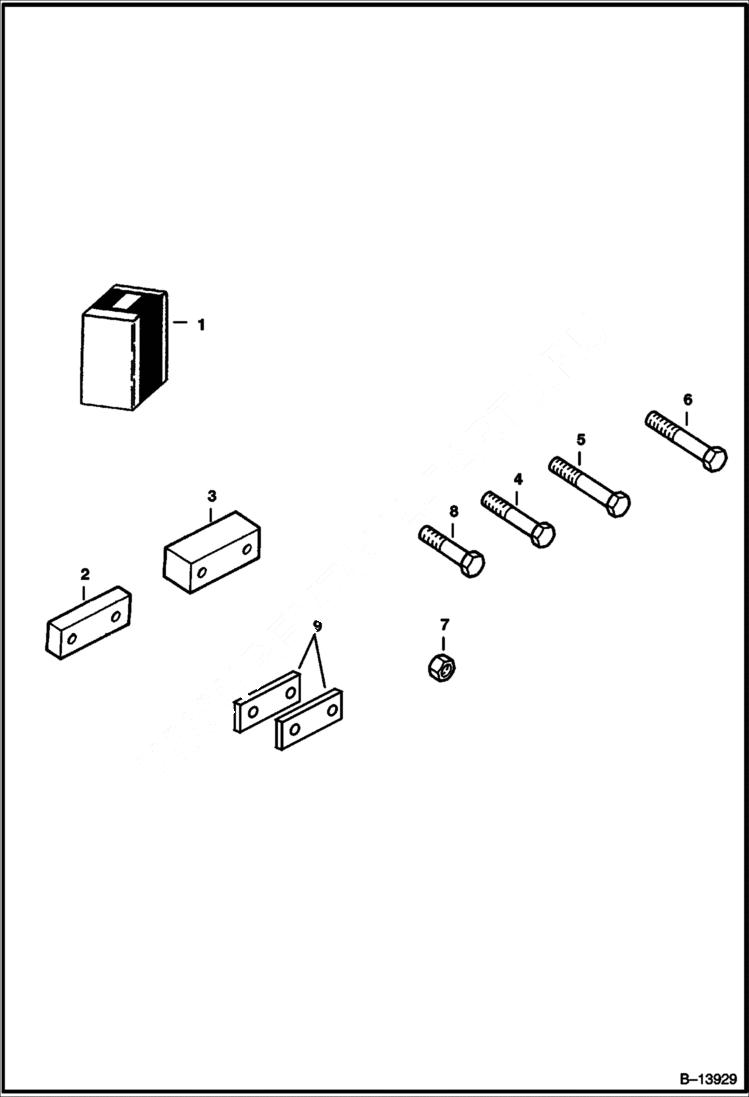 Схема запчастей Bobcat TRENCHERS - TRENCHER (Spacer Kit) (LT203) Loader