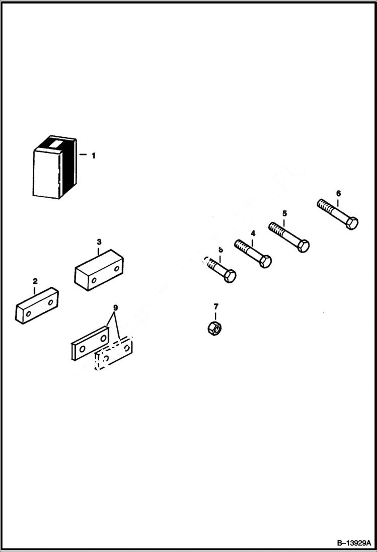 Схема запчастей Bobcat TRENCHERS - TRENCHER (Spacer Kit) (LT204) Loader