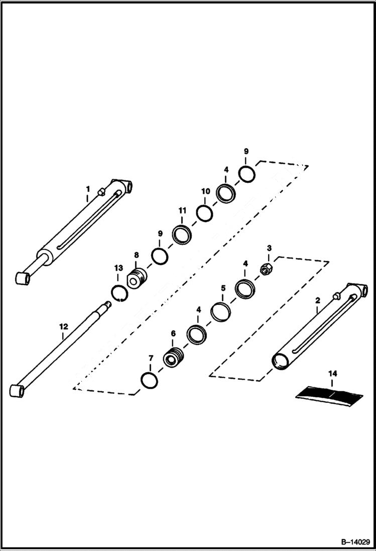 Схема запчастей Bobcat PLANERS - PLANER (Cylinder) (Standard Flow Planer) (178100101 & Above) Loader