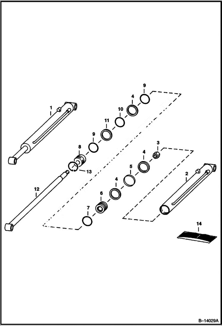 Схема запчастей Bobcat WHEEL SAWS - WHEEL SAW (Side Shift Cylinder) (WS18 561600101 & Above) Loader