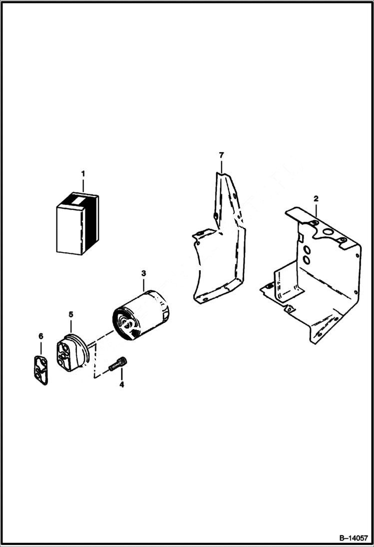 Схема запчастей Bobcat 400s - ENGINE OIL FILTER KIT POWER UNIT