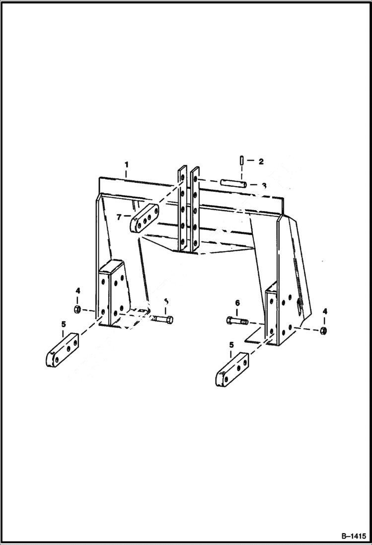 Схема запчастей Bobcat 3 POINT HITCH - 3 POINT HITCH (300) (400 Series) (Farmboy) Loader