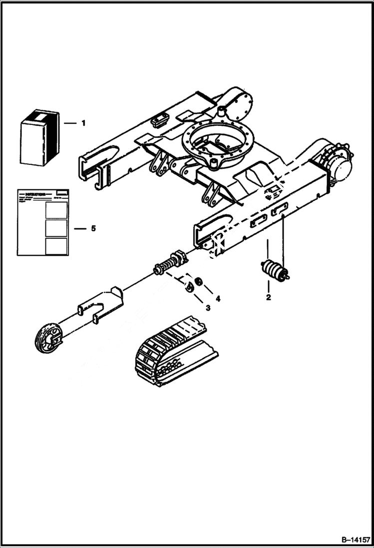 Схема запчастей Bobcat 225 - TRACK ROLLER KIT UNDERCARRIAGE