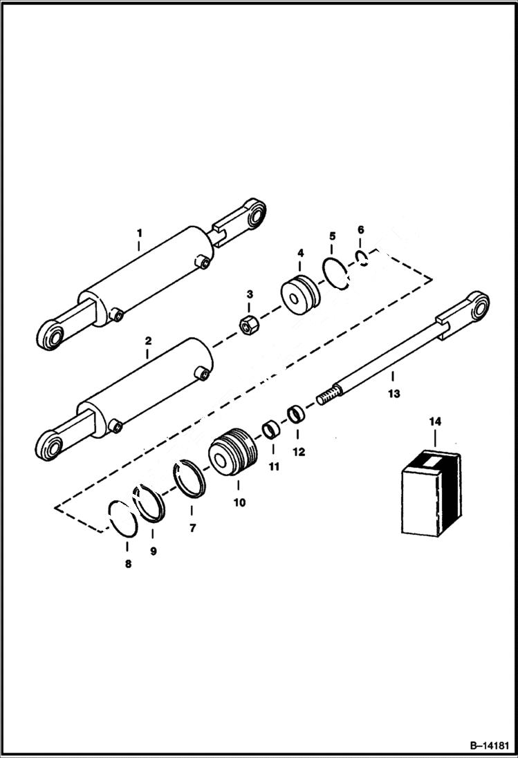 Схема запчастей Bobcat 3 POINT HITCH - 3 POINT HITCH (Cylinder) Loader