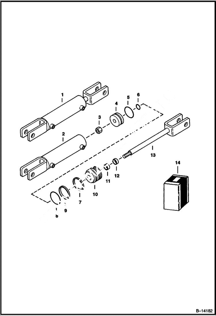 Схема запчастей Bobcat 3 POINT HITCH - 3 POINT HITCH (Cylinder) Loader