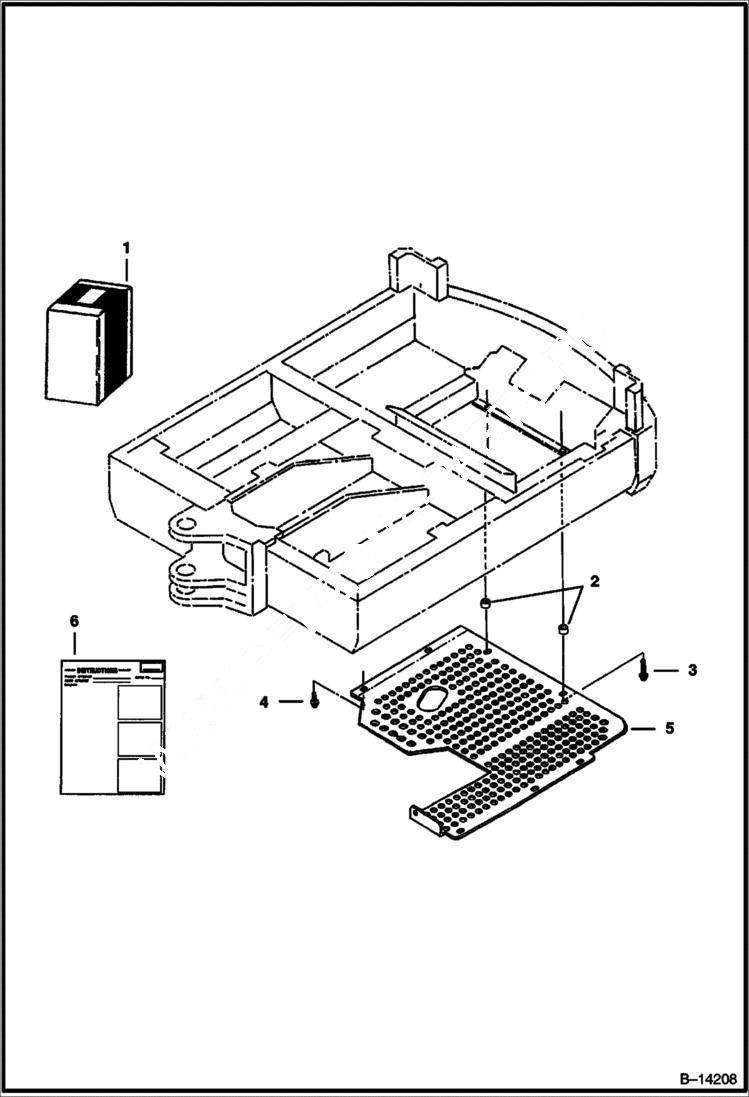 Схема запчастей Bobcat 331 - BELLY PAN KIT ACCESSORIES & OPTIONS