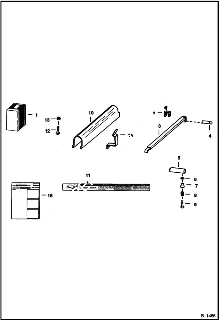 Схема запчастей Bobcat 700s - LIFT ARM STOPS ACCESSORIES & OPTIONS