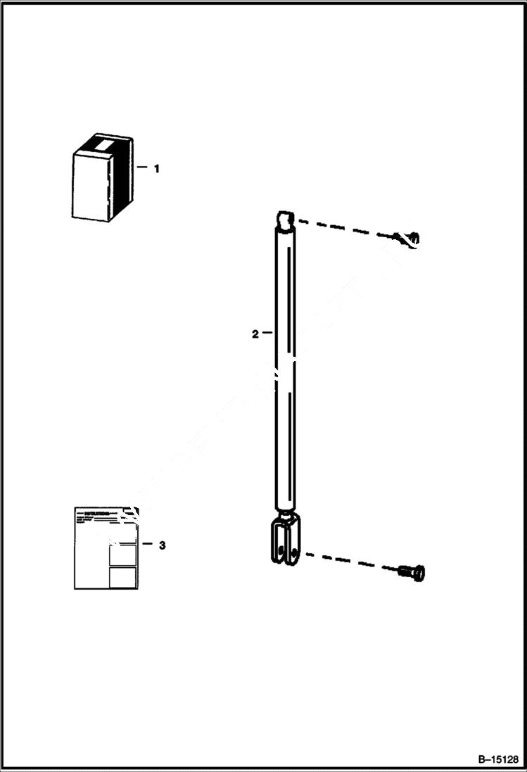 Схема запчастей Bobcat 800s - GAS SPRING KIT ACCESSORIES & OPTIONS