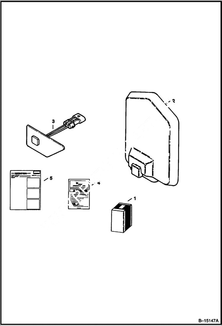 Схема запчастей Bobcat 600s - PUSH TO OPERATE KIT (Foot Pedals) ACCESSORIES & OPTIONS