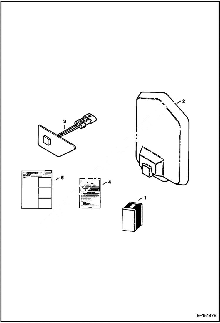 Схема запчастей Bobcat 800s - SEAT SENSOR OVERRIDE KIT (Foot Pedals) ACCESSORIES & OPTIONS