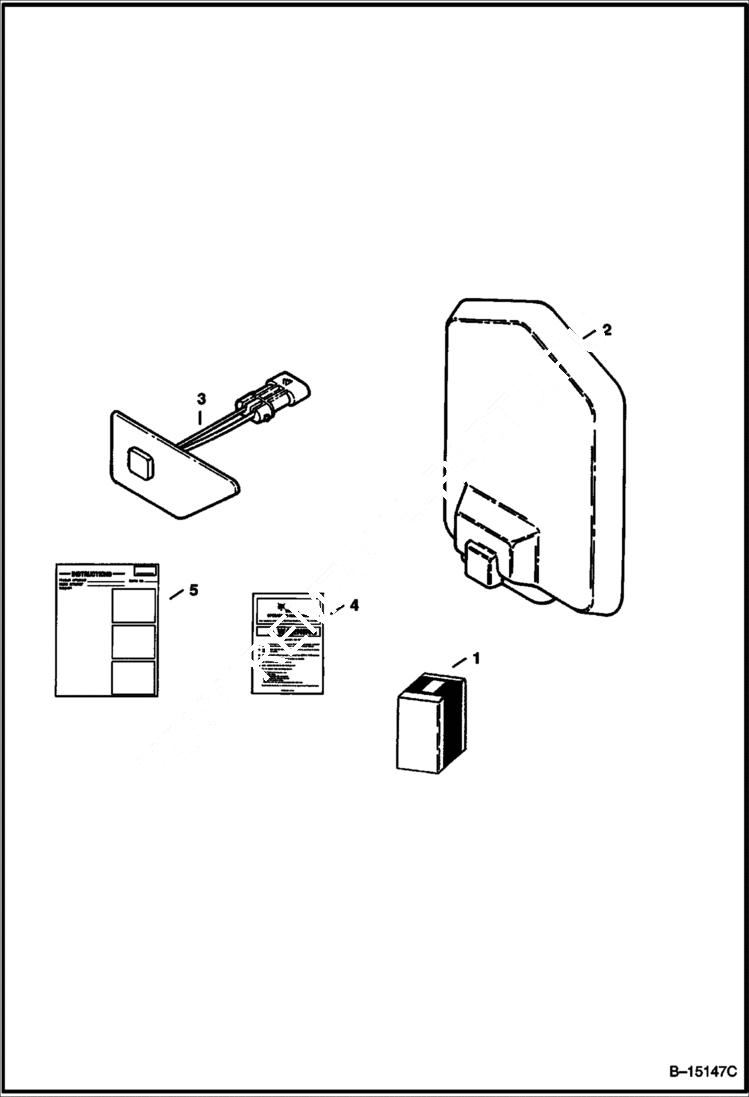 Схема запчастей Bobcat 800s - SEAT SENSOR OVERRIDE KIT ACCESSORIES & OPTIONS