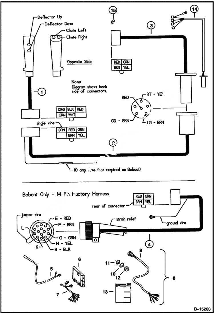 Схема запчастей Bobcat SNOWBLOWER - 2118 & 2418 SNOWBLOWER (Electrical Circuitry) Loader