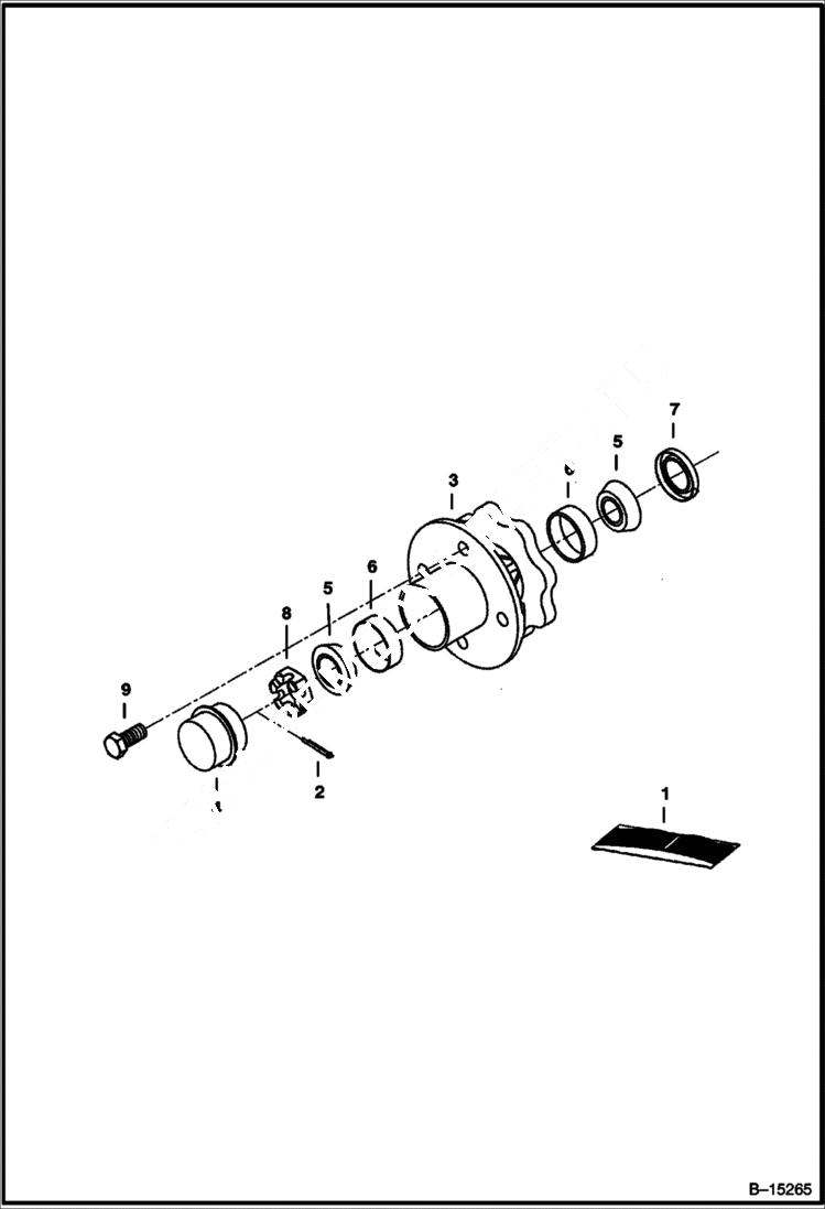 Схема запчастей Bobcat SOD LAYER - SOD LAYER (Wheel Hub) Loader