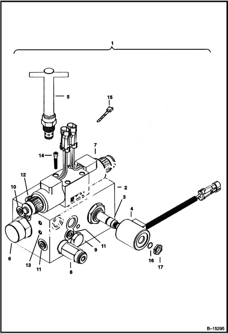 Схема запчастей Bobcat CHIPPER - 8A CHIPPER Valve Assemby Loader