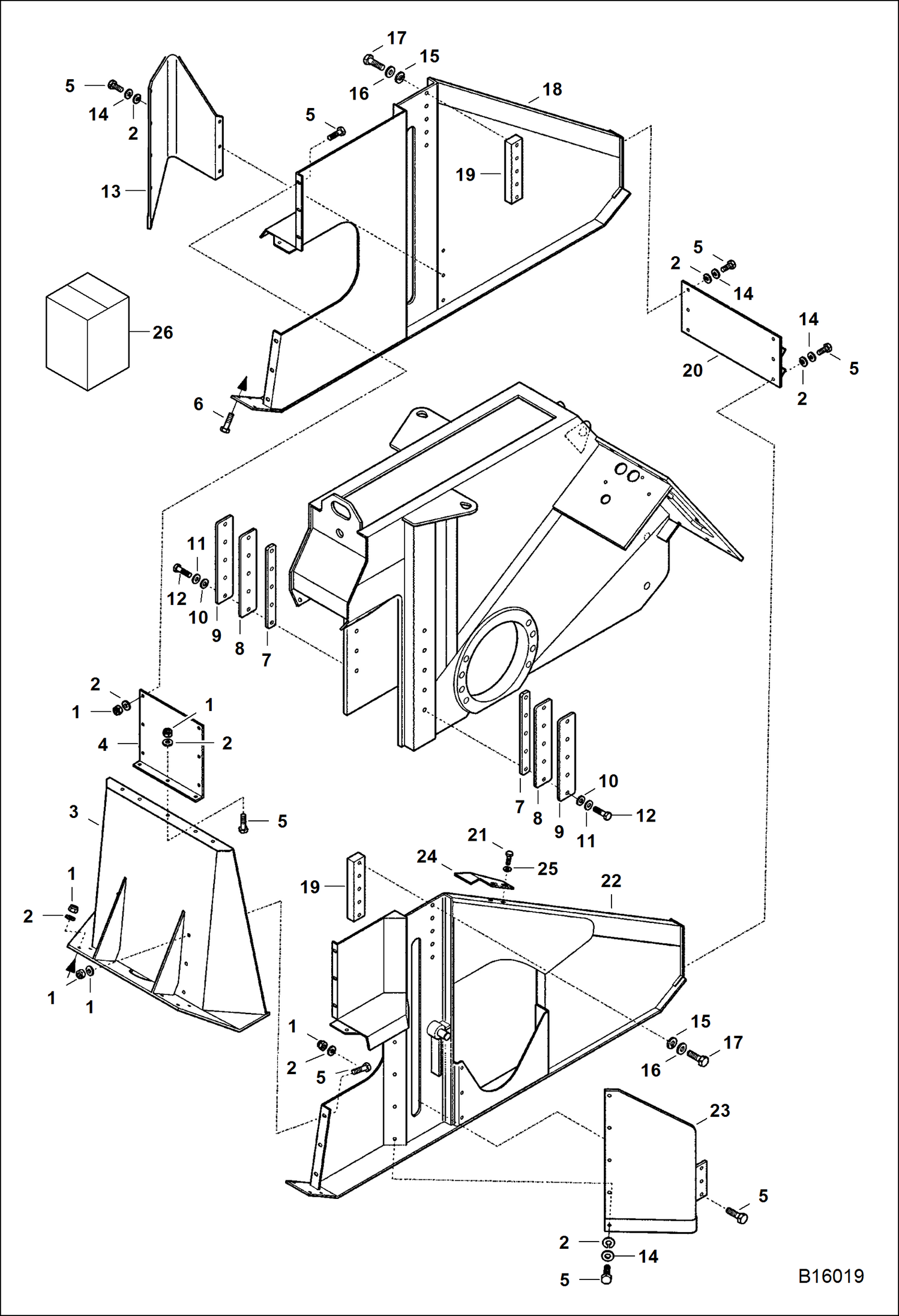 Схема запчастей Bobcat WHEEL SAWS - WHEEL SAW (Main Frame) (WS18 991800101 & Above) (WS24 991900101 & Above) Loader