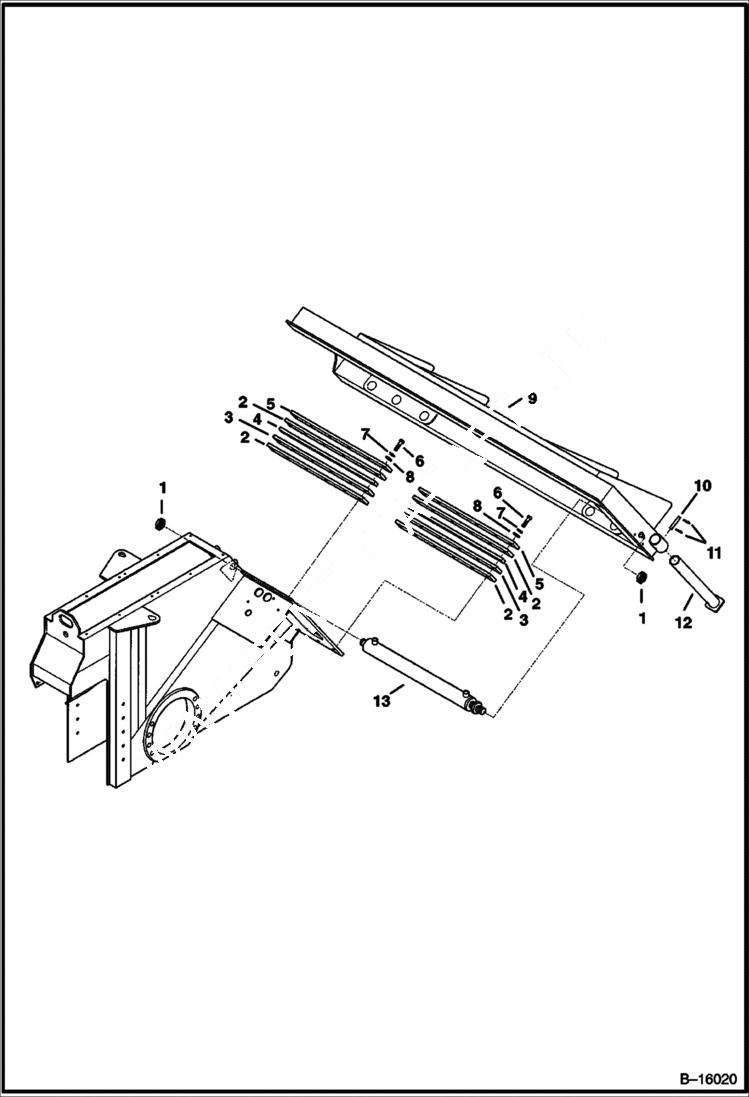 Схема запчастей Bobcat WHEEL SAWS - WHEEL SAW (Mounting Frame) (WS18 991800101 & Above) (WS24 991900101 & Above) Loader