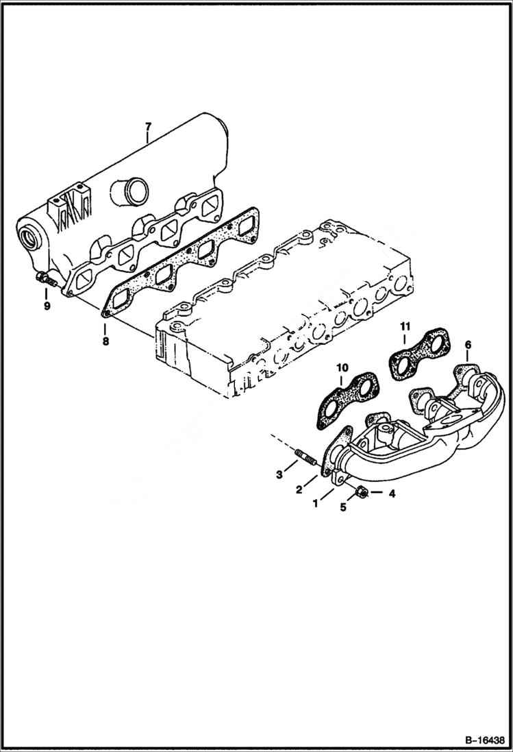 Схема запчастей Bobcat 337 - MANIFOLDS (Kubota - V2003T) POWER UNIT