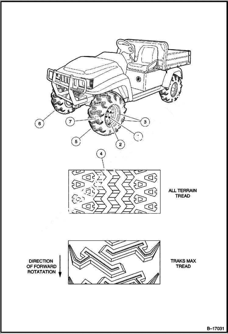 Схема запчастей Bobcat 2100S - WHEELS & TIRES ACCESSORIES & OPTIONS